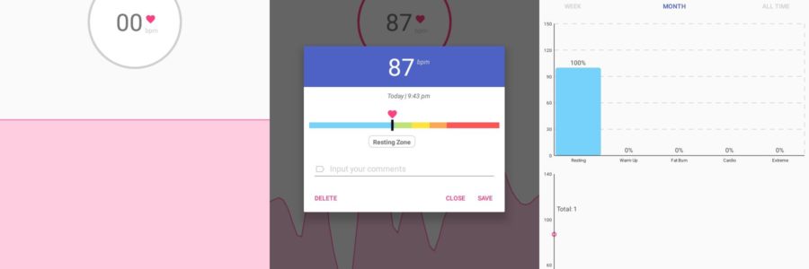 Heart rate monitor app